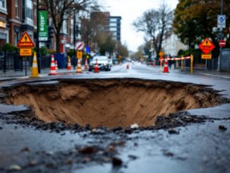 Residents evacuated due to major sinkhole in Surrey