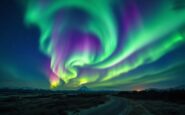 Stunning Northern Lights illuminating the night sky