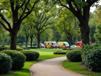 Police officers responding to safety concerns at Croxteth Hall Park