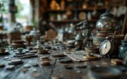 Antique dealer with a rare 1933 penny for authentication