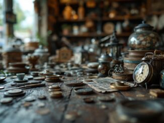 Antique dealer with a rare 1933 penny for authentication
