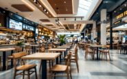 Modern food court design at Eastgate Shopping Centre