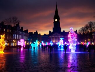 Stunning light displays at Spectra Festival in Aberdeen