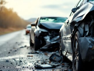 Scene of traffic accident on A9 near Dornoch Firth Bridge