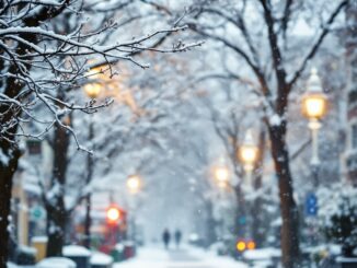 Snow forecast map for the UK next week