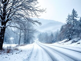 Severe winter weather in the UK with snow and storms