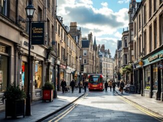 Traders protesting against Aberdeen bus gates