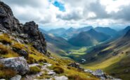 Scenic view of Beinn Eighe mountain trail in Scotland