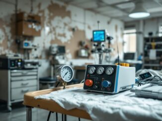 Aging medical equipment in a Scottish hospital