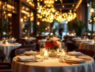 Coterie restaurant interior at The Ferryhill House Hotel