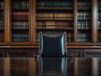 Courtroom scene highlighting recent serious offenses