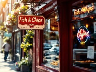 Owner reflecting on the sale of fish and chip shop