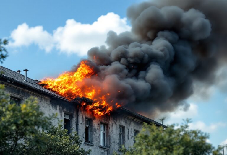 Firefighters responding to a flat fire in Aberdeen
