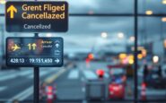 Inverness Airport with delayed flights due to weather issues