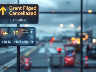 Inverness Airport with delayed flights due to weather issues