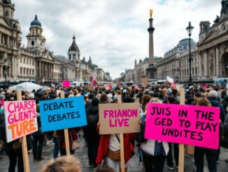 Let Women Speak rally in Aberdeen with trans activists