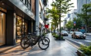 Police officers inspecting illegal e-bikes in Elgin