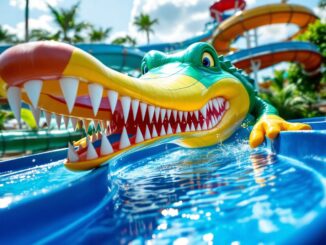 Crocodile flume at Moray Leisure Centre ready for reopening