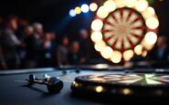 Exciting moment from the UK Open darts final match
