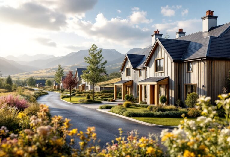 Scenic view of Tornagrain in the Scottish Highlands
