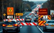 Police incident causing traffic disruption on M8 highway