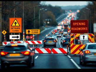 Police incident causing traffic disruption on M8 highway