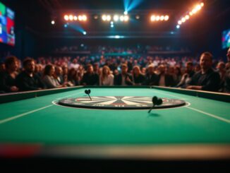 Exciting moments from the UK Open darts tournament
