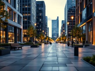 Revitalized Castlegate area showcasing urban development