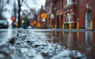 Burst water main causing traffic disruption in Elgin