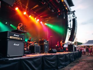 911 band performing at MacMoray festival