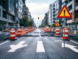A96 road closure in Elgin for reconstruction work