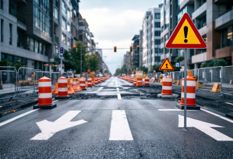A96 road closure in Elgin for reconstruction work