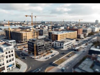 New urban developments in Aberdeen showcasing modern architecture