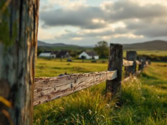 Celebrity visiting Highland farm promoting rural tourism