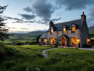 Beautiful four-bedroom home with extensive land near Aberdeen