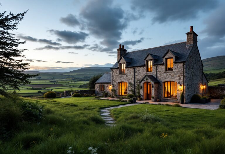 Beautiful four-bedroom home with extensive land near Aberdeen