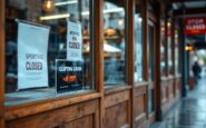 Insegna di chiusura del negozio Craigdon a Inverurie