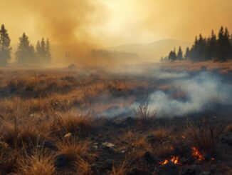 Firefighters battling wildfires in Scotland's extreme weather