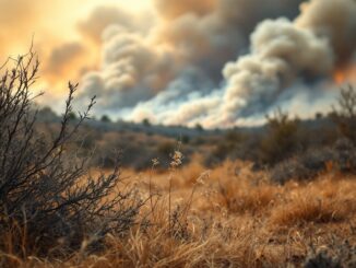 Firefighters battling wildfires in Thurso, Scotland