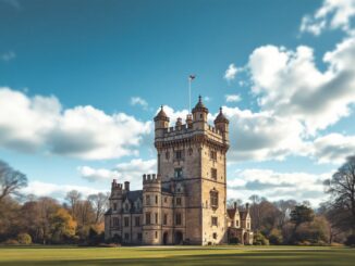 Stunning view of a historic estate in Aberdeenshire