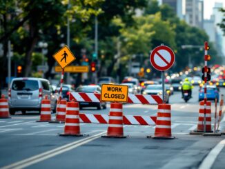 Traffic disruption on King Street due to closure in Aberdeen