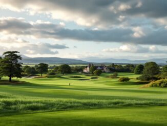 Stunning view of Murrayshall Estate in Scotland