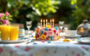Mary White celebrating her 100th birthday with family