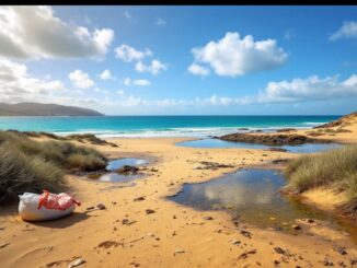 Motorhome waste dumping issue at a West Coast beach