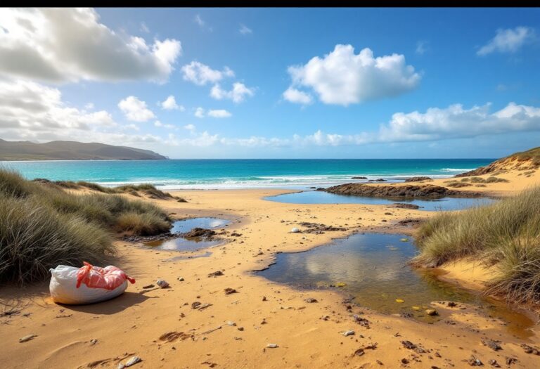 Motorhome waste dumping issue at a West Coast beach