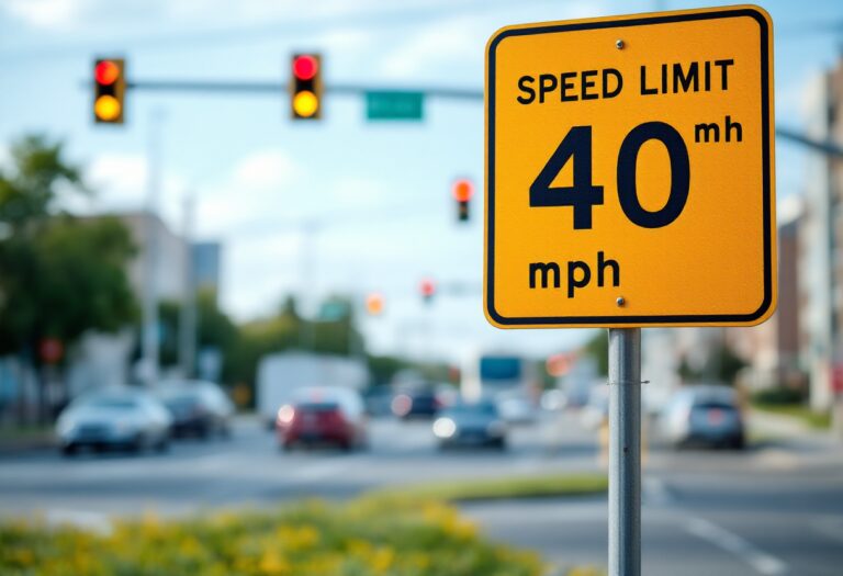 New speed limit sign at A92 dangerous junction