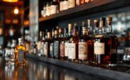 Interior of a new whisky bar in Aberdeen