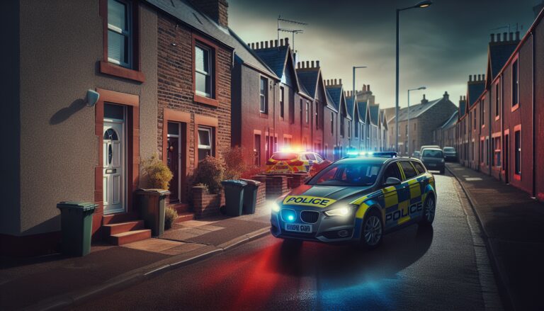 Police officers responding to a disturbance in Elgin