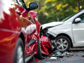 Emergency responders at a serious car crash site near Inverness