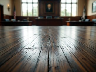 Courtroom scene highlighting serious crimes in the north-east